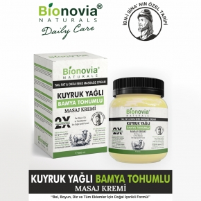 Bionovia Kuyruk Yaðlý Bamya Tohumlu Doðal Aðrý Kesici Merhem 300 Ml Bionovia Kuyruk Yaðlý Bamya Tohumlu Doðal Aðrý Kesici Merhem 300 Ml